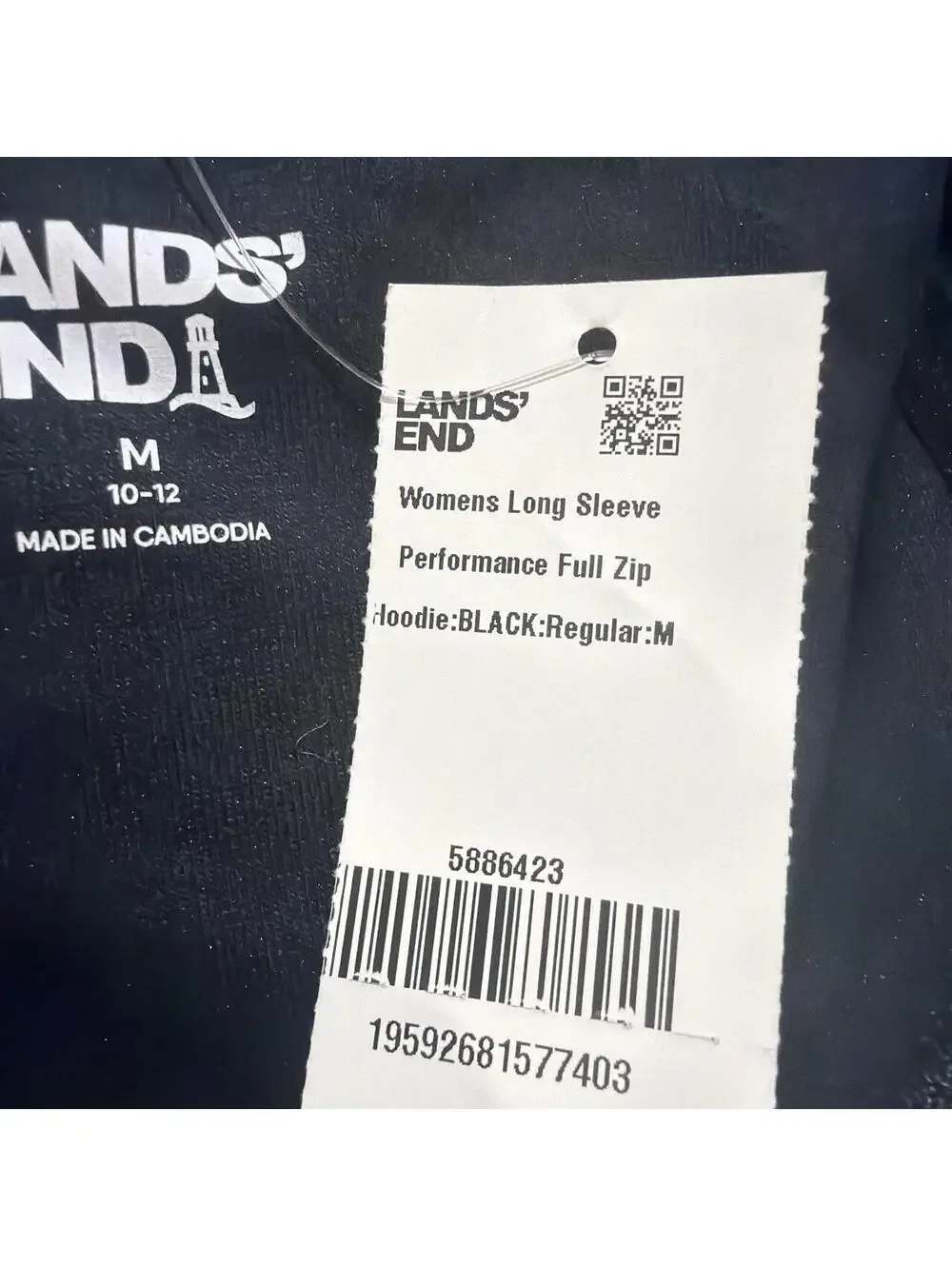 Lands' End Men's Navy and Black Hoody